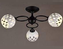 Люстра потолочная трехрожковая Мелодия Света Е27 Черный картинка 